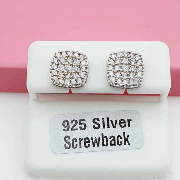 "925 Sterling Silver Cubic Zirconia Earrings, U19254556 - Picture 9 of 11